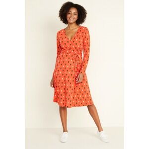 Old Navy Sailboat Faux Wrap Dress Women's XXL Preppy Nautical Coastal Classic